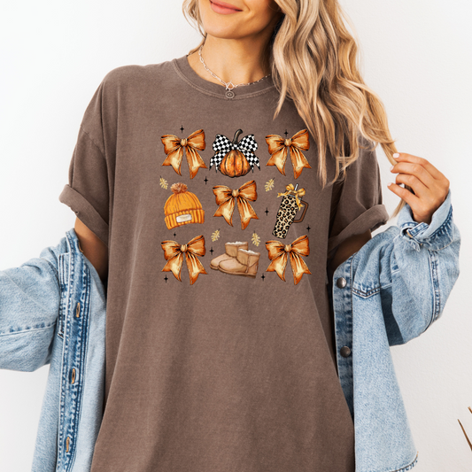 Coquette Fall Collage Comfort Colors T-shirt