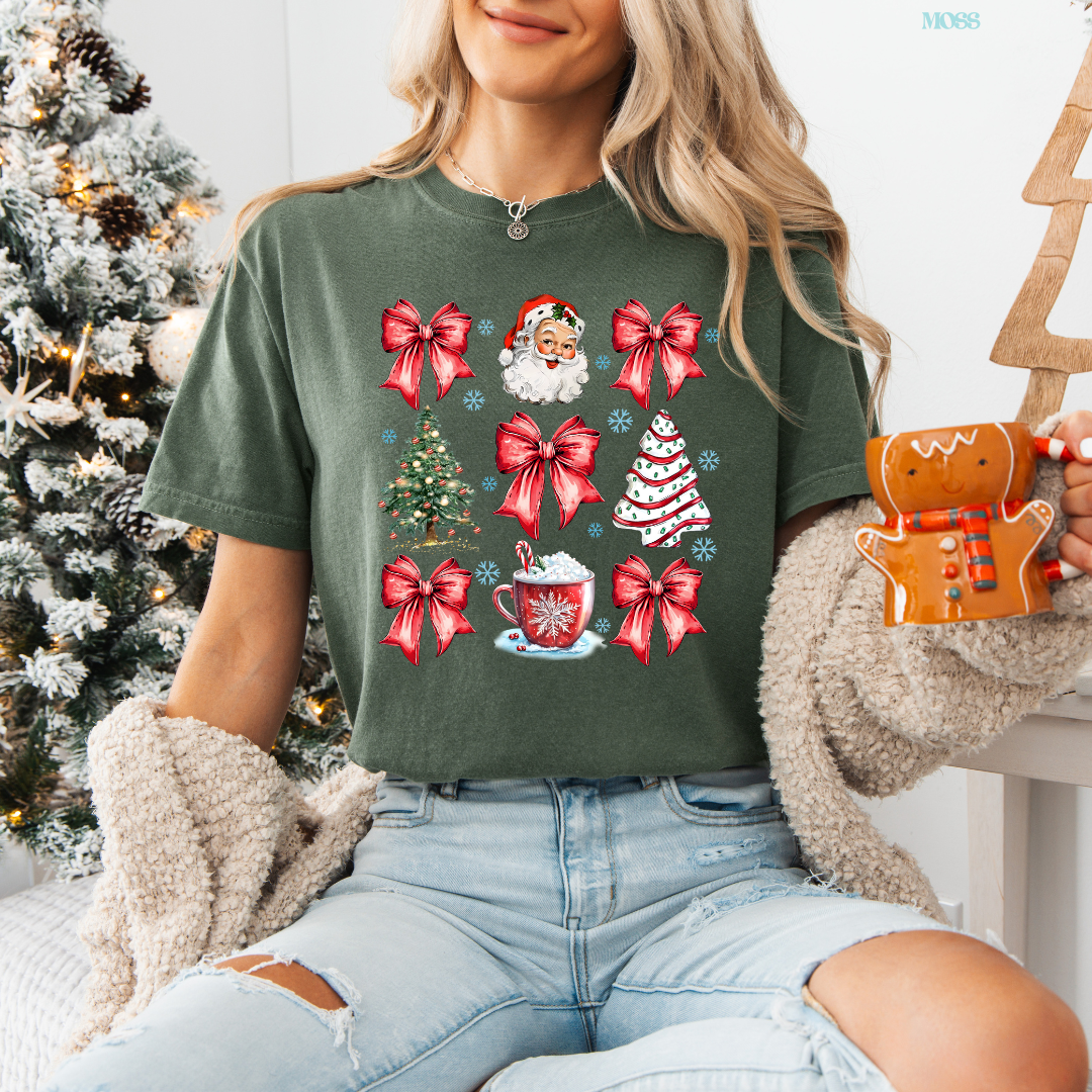 Christmas Collage Comfort Colors T-Shirt