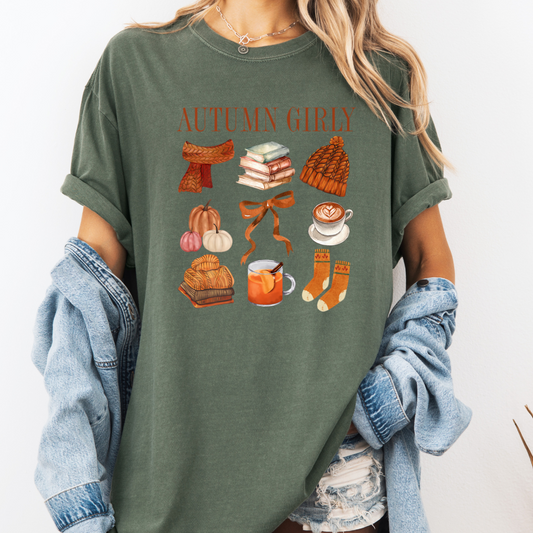 Autumn Girly Comfort Colors T-Shirt