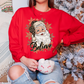 Leopard Santa Christmas Sweatshirt