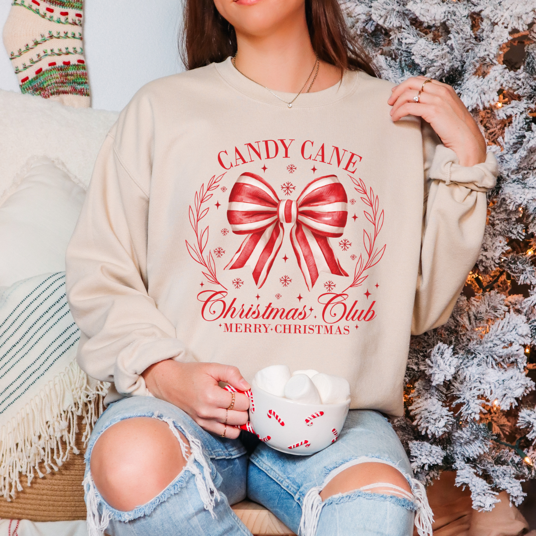 Candy Cane Christmas Sweatshirt