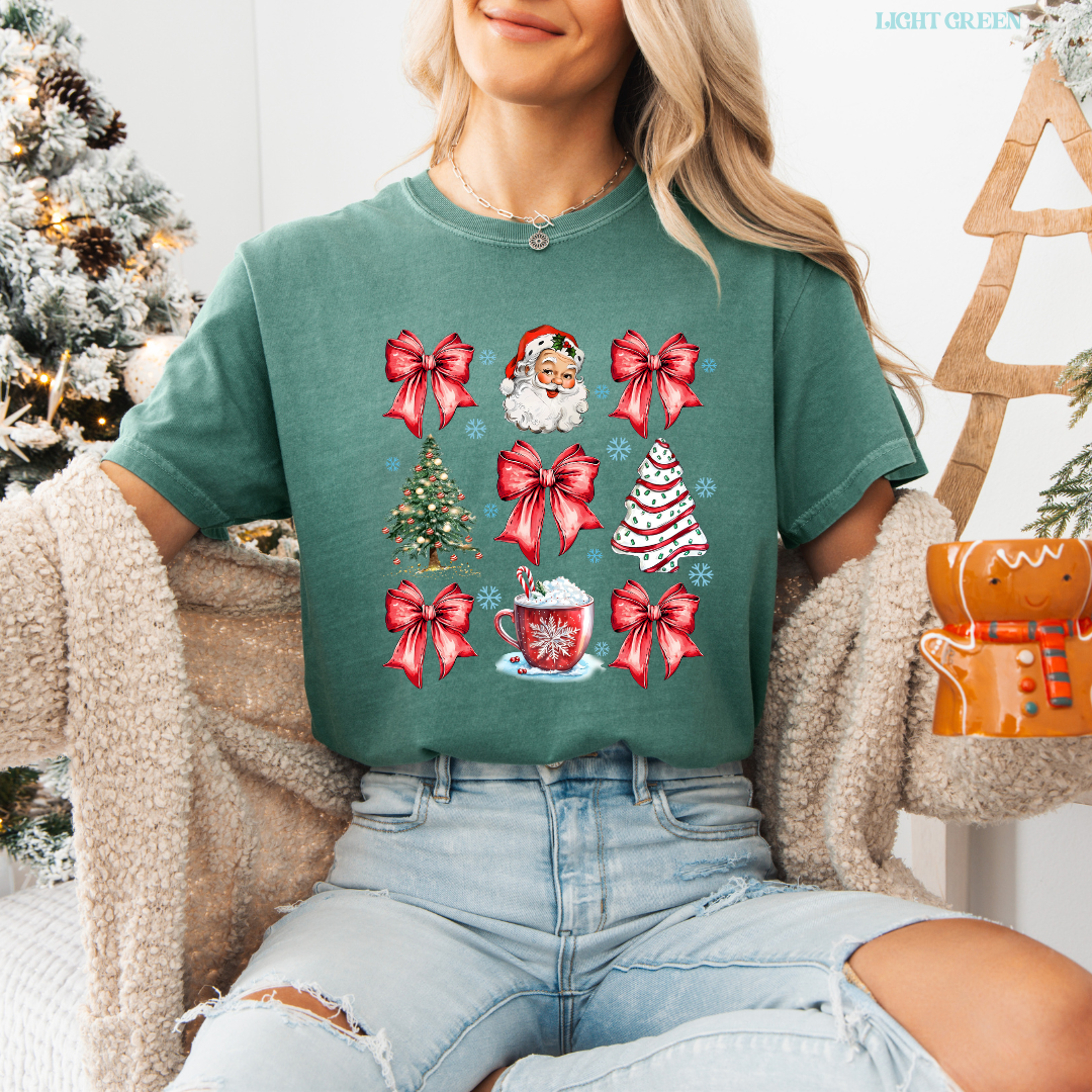 Christmas Collage Comfort Colors T-Shirt