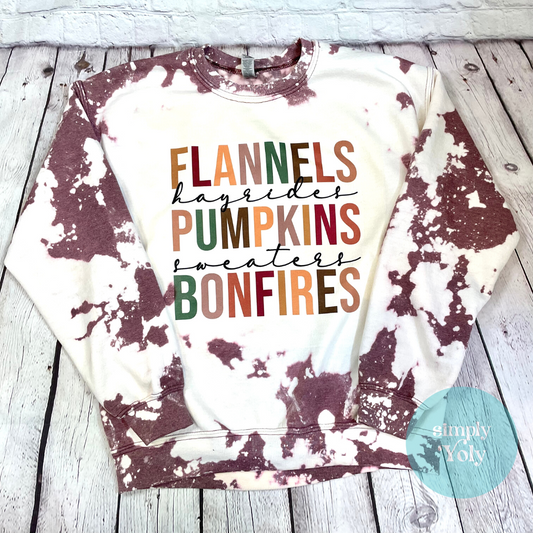 Fall Bleached Sweatshirt