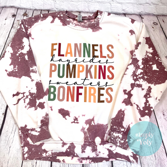 Fall Bleached Sweatshirt